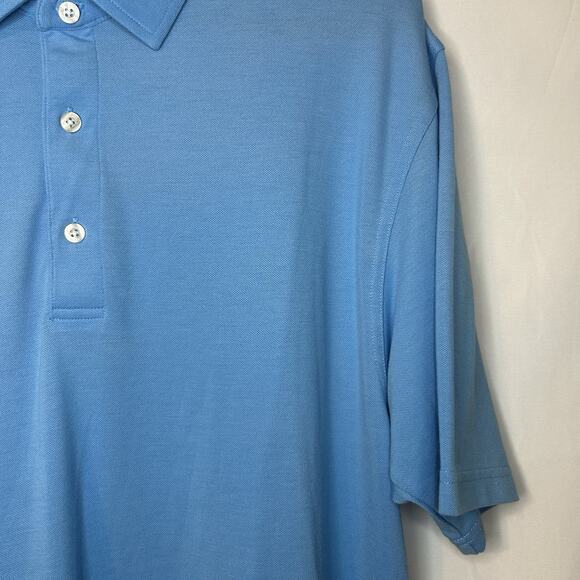 Dunning Men’s Golf Polo Shirt Light Blue Size XL NWOT - Picture 3 of 7